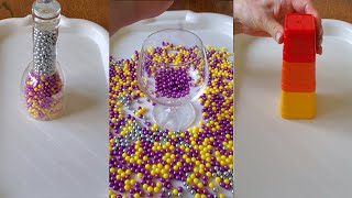 Satisfying Reverse Video ASMR Beads bells marble run and other satisfying [upl. by Goldwin]