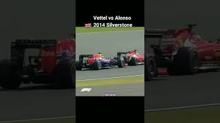 🔥 Vettel vs Alonso  2014 British Grand Prix  Battle of The Champions 🏁 f1 formula1 shorts [upl. by Anirol658]