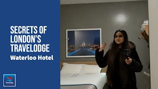 Travelodge Waterloo Hotel London Room Tour and Insider Look and Secrets [upl. by Toddy31]