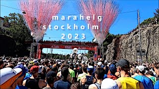 Marahelg 2023 Stockholm Marathon och Stockholm Mini Marathon [upl. by Osnofledi]