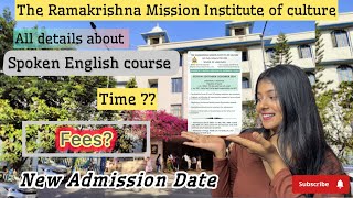 All Details about ￼￼The Ramakrishna Mission😨spoken English course 😱RMICGolpark [upl. by Miquela285]