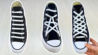 3 Converse Shoe Lacing Styles  Cool Ways To Lace Converse [upl. by Hairam]