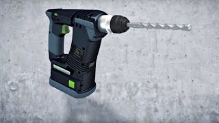 „Festool“ Akumuliatorinis perforatorius BHC 18 [upl. by Auqinahs]