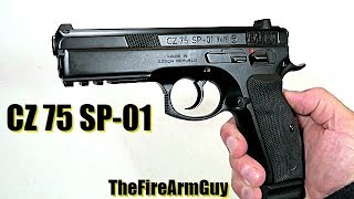 CZ 75 SP01 Review  TheFireArmGuy [upl. by Eizeerb]