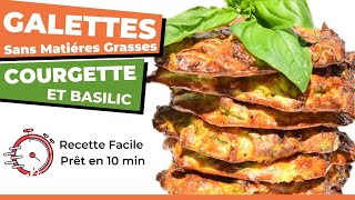 Galettes de Courgettes et Basilic sans matières grasses [upl. by Carter]