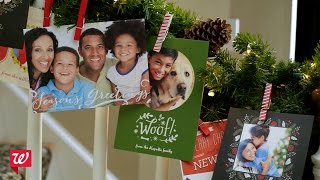 DIY Holiday Card Displays  Walgreens [upl. by Marguerie270]