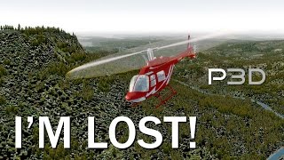 IM COMPLETELY LOST  DodoSim Bell 206  P3D V34 ULTRA SETTINGS [upl. by Eoj]