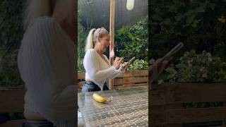 Michelle Williams Wrong phone Banana housewife blonde garden ponytail [upl. by Brocklin]