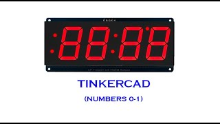 7 segment number circuit in tinkercad part1 numbers 01 [upl. by Ettezyl]