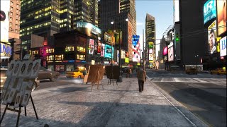 GTA 4 Walking from Northwood Safehouse to Star Junction [upl. by Ellennahc689]