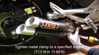 Honda NC 700 750 SX DCT step by step installation IXIL L3X Hyperlow with torque wrench amp sound test [upl. by Eboh]