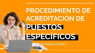 Puestos Específicos Andalucía Así te acreditas para poder optar a estas plazas docentes [upl. by Esydnac857]