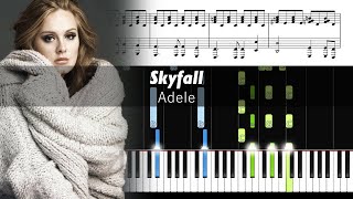 Adele  Skyfall  Accurate Piano Tutorial with Sheet Music [upl. by Laehpar58]