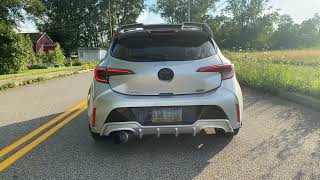 2019 Corolla Hatchback  2JRacing Midpipe  Custom Muffler Delete [upl. by Sherborn]