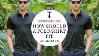 How Should A Polo Shirt Fit  Mens Clothing Fit Guide  Pique Cotton Silk [upl. by Anetta985]