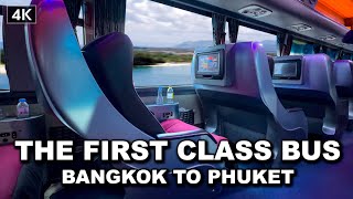 【🇹🇭 4K】Trying First class overnight Bus Bangkok To Phuket  The Most Comfortable Bus Thailand [upl. by Kelleher618]