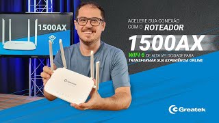 Roteador 1500AX  WiFi 6 de alta velocidade [upl. by Emanuela]