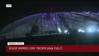 BREAKING Roof Ripped off Tropicana Field in St Petersburg [upl. by Alexandra]