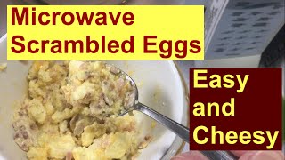 Microwave Scrambled Eggs  Easy and Cheesy [upl. by Mcclary]