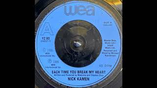 Nick Kamen – Each Time You Break My Heart 1986 [upl. by Einnor968]