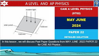 AS LEVEL PHYSICS 9702 PAPER 1MAYJUNE 2024  PAPER 22  970222MJ24  Uncertainties [upl. by Mackoff]