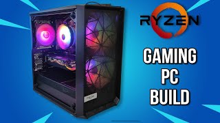 AMD Ryzen 5 4500  rx 580 2048sp  ASRock A520M HDV Gaming pc build [upl. by Christianna]