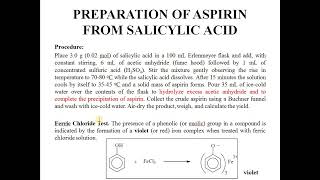 Aspirin Synthesis and Nitration of Bromobenzene [upl. by Hakvir409]