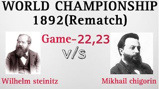 Steinitz vs chigorin best game quotworld championship rematch 1892 chess chesscom [upl. by Japeth]