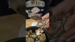 Eating fresh talaba 🦪 mukbang foodie [upl. by Bondie387]