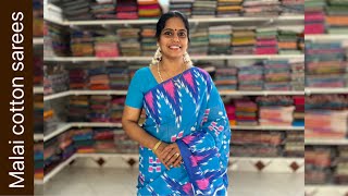 Malai cotton sarees Apavaranam  29 February 2024 [upl. by Marra]