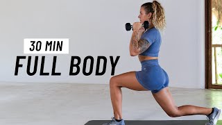 30 Min Full Body Dumbbell HIIT Workout for Strength amp Cardio [upl. by Euginom]