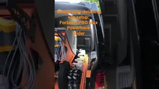 Mobile auto detailing and car wash minivan setup  Fortador USA [upl. by Voorhis475]