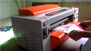 desktop small UV coating machine [upl. by Atipul]