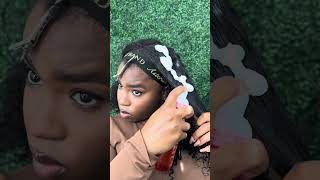 Glueless wig install behind the hairline using Asteria Hair WigTutorial FineHair AsteriaHair [upl. by Janiuszck]