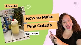 How to Make Piña Colada  Mocktail  ALCOHOL FREE  Easy Recipe [upl. by Bohun803]