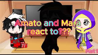 Amato and Mara react to  Part 1  Gacha Club Malaysia [upl. by Nylde]