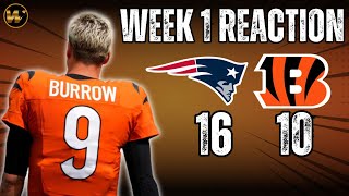 Patriots UPSET Bengals 1610  Reaction [upl. by Iverson]