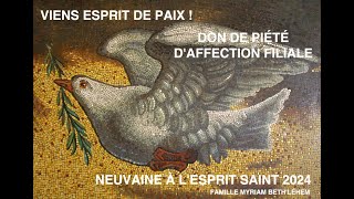 NEUVAINE À LESPRIT SAINT LE DON DE PIÉTÉ OU AFFECTION FILIALE [upl. by Claus940]