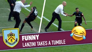 FUNNY  Lanzini Collides With Sean Dyche [upl. by Nabru]