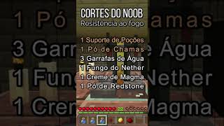 Como fazer Poção de RESISTÊNCIA AO FOGO no Minecraft Shorts [upl. by Angadresma]