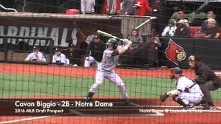 Cavan Biggio  2B  Notre Dame [upl. by Atled]