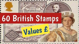 British Stamps Worth Money To Look For In 2024  60 UK Old Stamps Value [upl. by Aiekal]