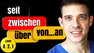 Time Prepositions German  seit zwischen über and von…an  A2 Level  YourGermanTeacher [upl. by Casimir]