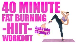 40 Minute Fat Burning HIIT Workout 🔥Burn 650 Calories 🔥 [upl. by Itirp]