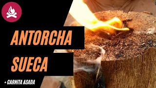 ANTORCHA SUECA elaboración y formas de uso  cocinando con antorcha sueca Carne asada y cerveza [upl. by Avevoneg]