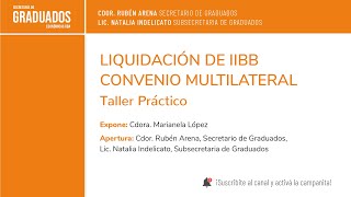 Liquidación de IIBB  Convenio Multilateral Taller Práctico  Económicas UBA [upl. by Hayyikaz124]