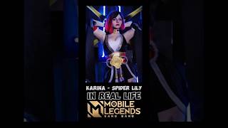 KARINA  Spider Lily IN REAL LIFE shorts mobilelegends karina cosplay [upl. by Atok947]