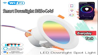 LED Smart RGBCW Downlight 7W works with Alexa amp Google Home [upl. by Tristan]