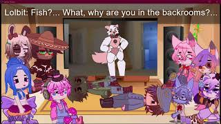 The Oddities roleplay react to Funtime foxy  12 [upl. by Ammej]