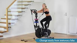 Powertrain 5in1 Elliptical Cross Trainer Bike with Dumbbells [upl. by Kcirdek284]